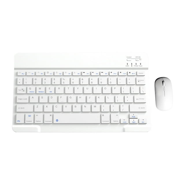 Clavier et Souris Sans Fil Bluetooth Clavier et Souris Bluetooth Portable Mini Clavier et Souris Sans Fil BT pour Android Windows PC Tablette
