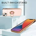 thumbnail image 5 of for iPhone 13 Case with Ring Holder Luxury Glitter Plating Gold Edge 360 Rotation Kickstand Phone Case for Women Shockproof Soft TPU Anti-Scratch Protective Cover Case-Pink, 5 of 12