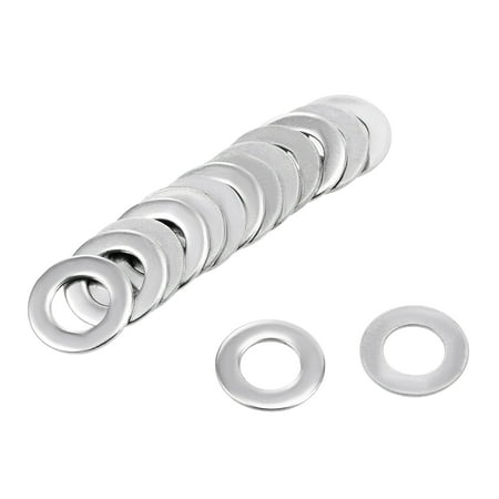 

200Pcs 12mm x 6.5mm x 0.8mm 304 Stainless Steel Flat Washer for Screw Bolt
