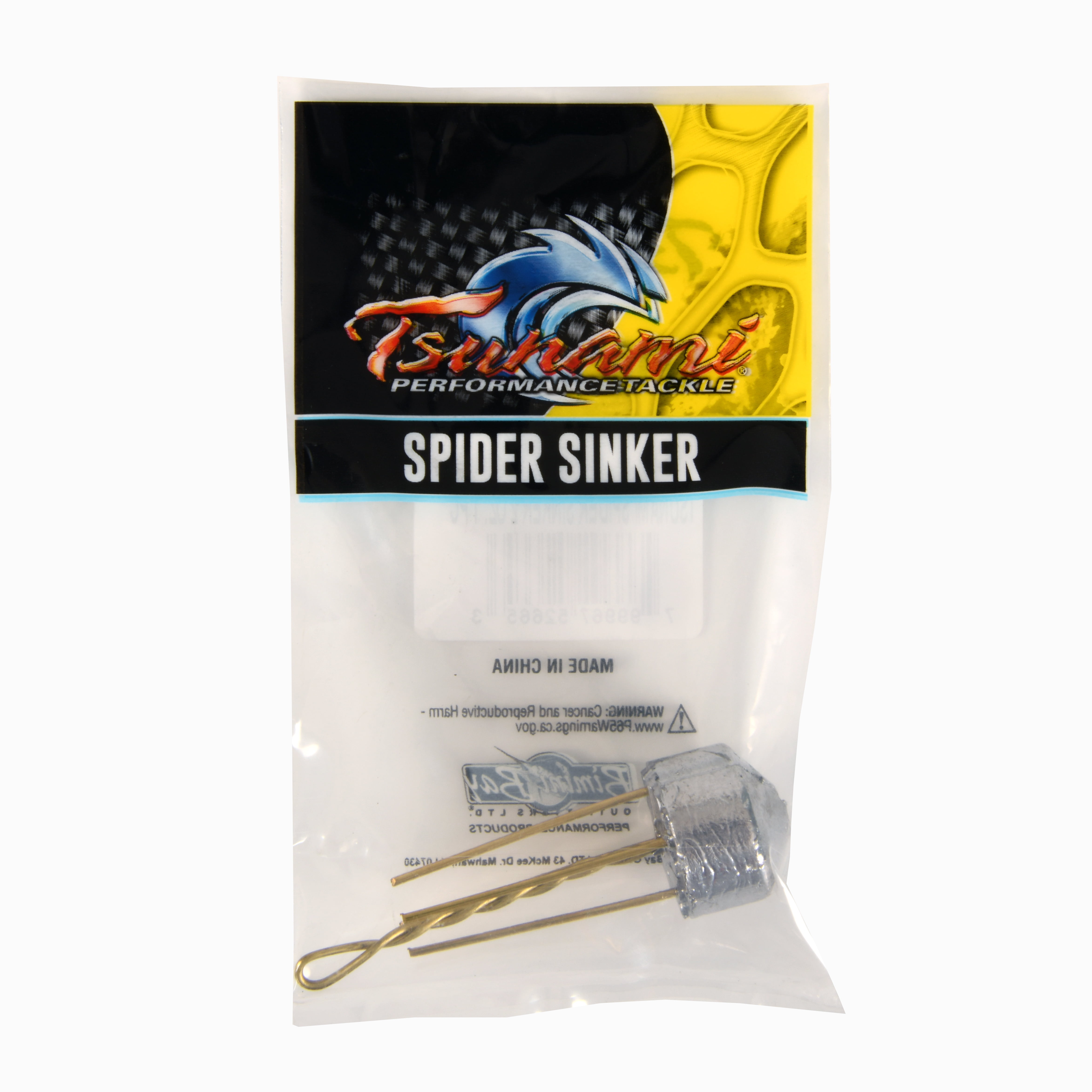 (2 pack) Tsunami Spider Sinker, 2 oz