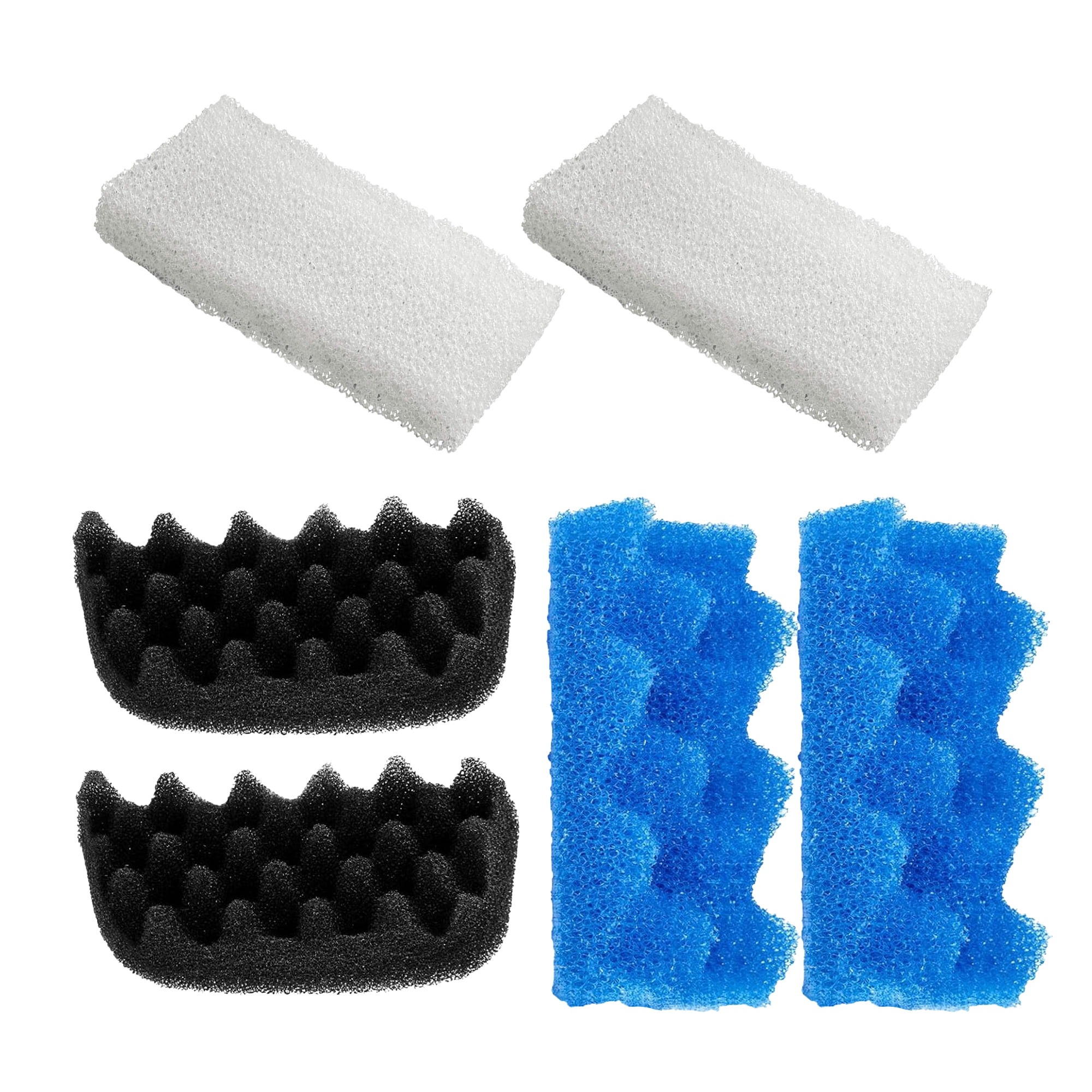 Genligt Aquarium Bio Sponge Foam Max Filter Pads Pack Compatible with Fluval 106, 107, 12 Pack