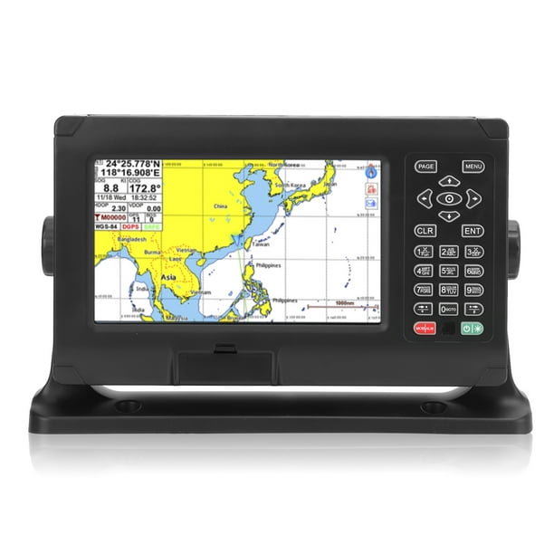 Fugacal Fish Finder Chartplotter, Gps Bds Fast Heat Dissipation Chartplotte High Accuracy Stable Dustproof Ip65 Waterproof For Marine