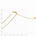 thumbnail image 2 of 14K Yellow Gold chain Cable 22 in 1 mm Flat Adjustable, 2 of 2