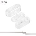 thumbnail image 3 of Unique Bargains 4.5mm Clamshell Crimp Link Ball Chain Connector Clear 10 Pack, 3 of 5