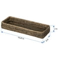 thumbnail image 5 of Kouboo La Jolla Elongated Rattan Vanity Tray Wicker Storage For Paper, Hand Towel Bathroom Vanity Organizer Countertop, Black Wash, 5 of 5