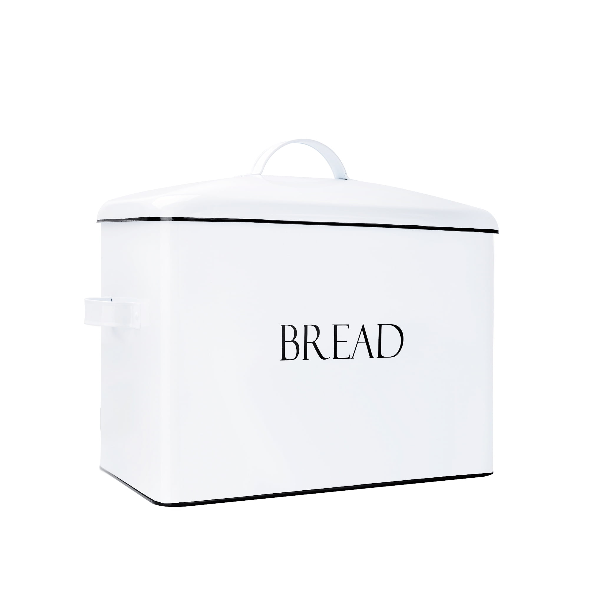 Vintage Metal Bread Bin Countertop SpaceSaving, Extra Large, High