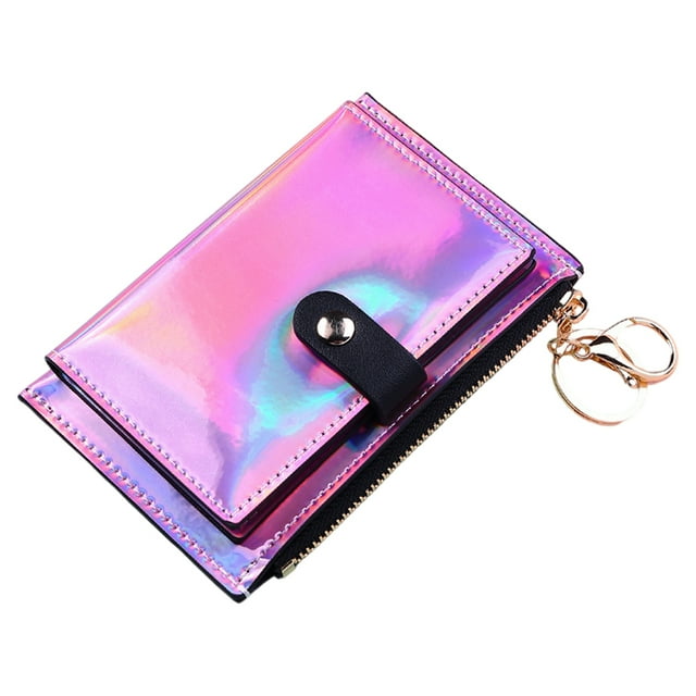 Cartera de mujer Sunnimix Bifold Con Monedero Titur de cuero Morado 10x1x8,5cm
