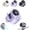 Purple, variant on Car Clip on Air Conditioner Fan with LED Display, Portable USB Mini Fan 360° Rotatable, Semiconductor CoolingFan for Car, Outdoor, Office, Personal Hands-Free ClipFan (Purple)