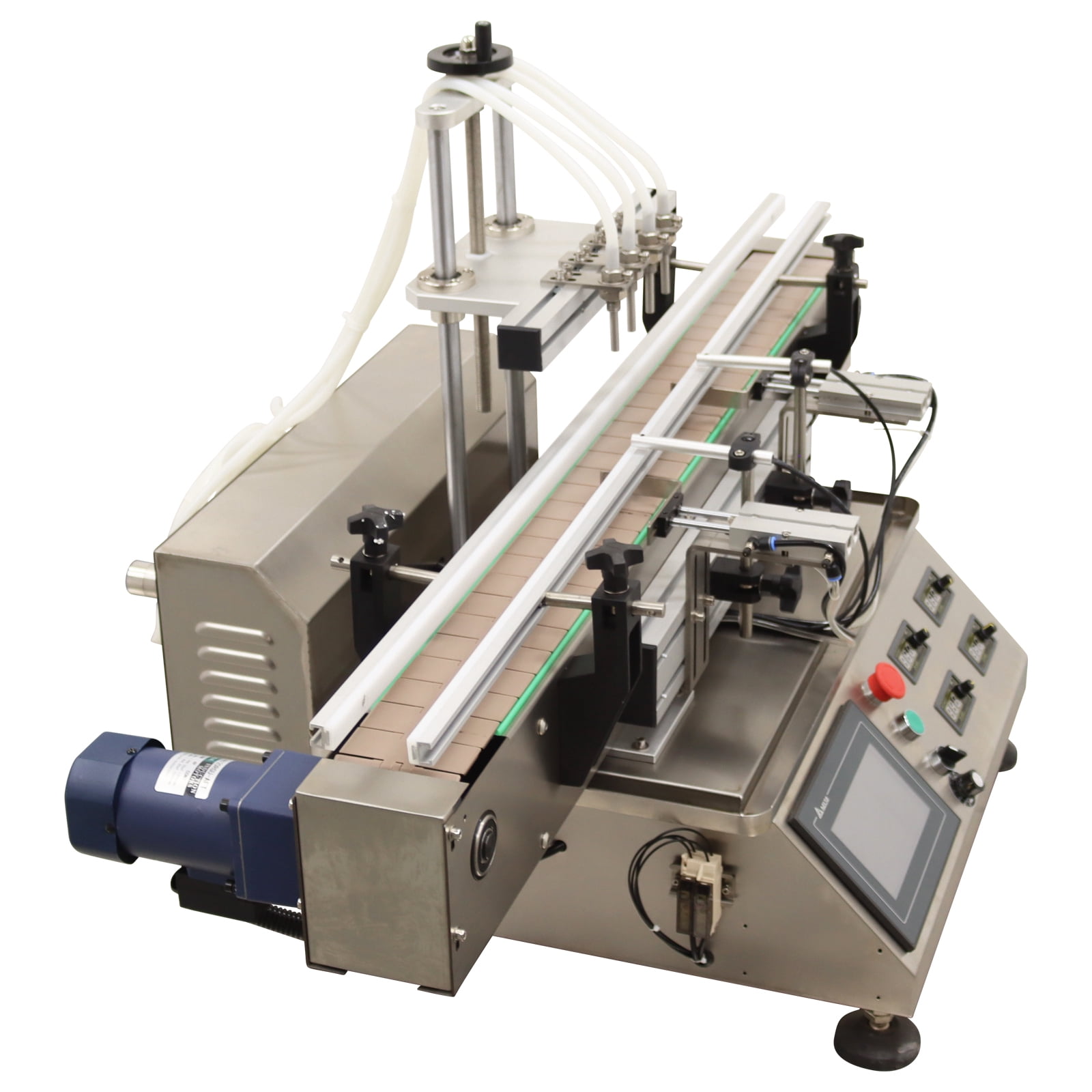 5-1000ML Magnetic Pump Filling Machine Desktop Four Head Commercial 110V 60HZ