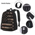thumbnail image 3 of Fotbe American Flag with Desert Camouflage Set Escolar 3 en 1 para Niños - Mochila Duradera con Lonchera Aislante y Estuche para Lápices - Mochila Escolar para Niños y Niñas, 3 of 7
