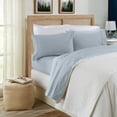 thumbnail image 2 of Great Bay Home Cotton Sateen Crisp and Cool Crisp Sheet Set  (King, Sky Blue), 2 of 7