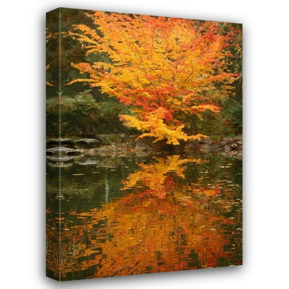 Vitaly Geyman 31x44 Gallery Wrapped Canvas Wall Art Titled - Fall Bouquet II