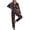 Black Snowman, variant on Silk Satin Pajamas Set Womens Christmas Pajamas Long Sleepwear Button Down 2 Piece Classic Soft Loungewear Pjs Set