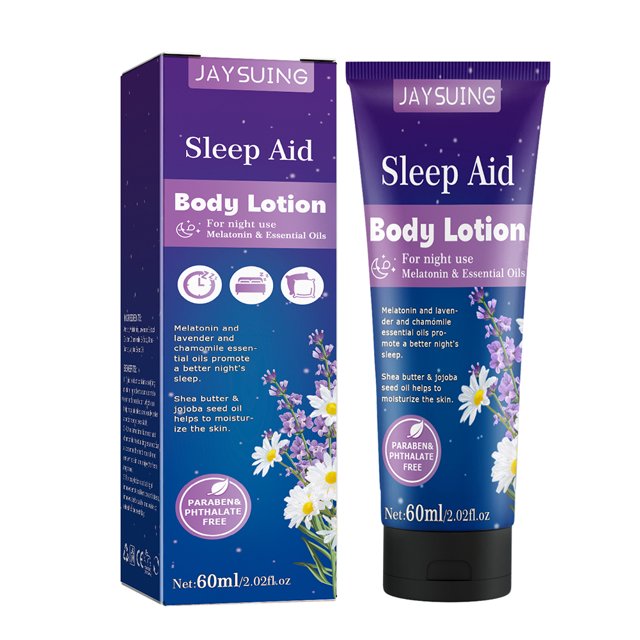 Crema corporal hipoalergénica de 60 ml, crema bálsamo esencial para mejorar el sueño para obras de baño Ehuebsd Cuidado Belleza