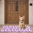 thumbnail image 4 of Pink Butterfly Purple Wing Pattern Door Rugs,Washable Non Slip Door Mats Indoor,Decorative Door Mats,Entry Mat Indoor for Entrance,Bedroom,Kitchen,Bathroom,16"x47", 4 of 6