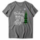 thumbnail image 4 of Gibobby Camisa navideña mujer Navidad Moda Casual Impresión Manga Corta Cuello Redondo Suelta Camiseta Blusa Tops(Gris oscuro,G), 4 of 5