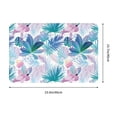 thumbnail image 3 of Front Door Mat Indoor Outdoor Outside Entrance - 16*24in Washable Flamingo Palm Leaves Thin Bathroom Rugs Fit Under Door, Bath Rugs for Bathroom, Kitchen Rugs Mats for Floor, 3 of 6