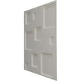 thumbnail image 4 of 19 5/8"W x 19 5/8"H Devon EnduraWall Decorative 3D Wall Panel, Universal Pearl Metallic Sea Mist (Covers 2.67 Sq. Ft.), 4 of 6