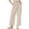 thumbnail image 7 of Admvng Womens Sweatpants Solid Casual Elastic Waist Long Wide Leg Pants, Size S-5XL, 7 of 7