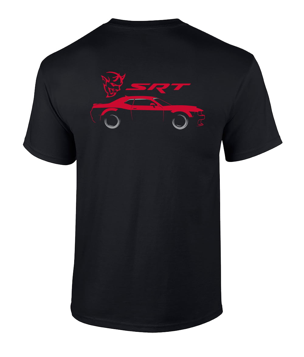 Hellcat Dodge Shifting Flag American Tee Shirt Gift SRT Tshirt 