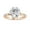 Rose Gold, variant on Hidden Halo Solitaire Engagement Rings for Women, Center 8.8mm Round Cut Lab Created Moissanite Wedding Ring in 14K Solid Rose Gold Size-10
