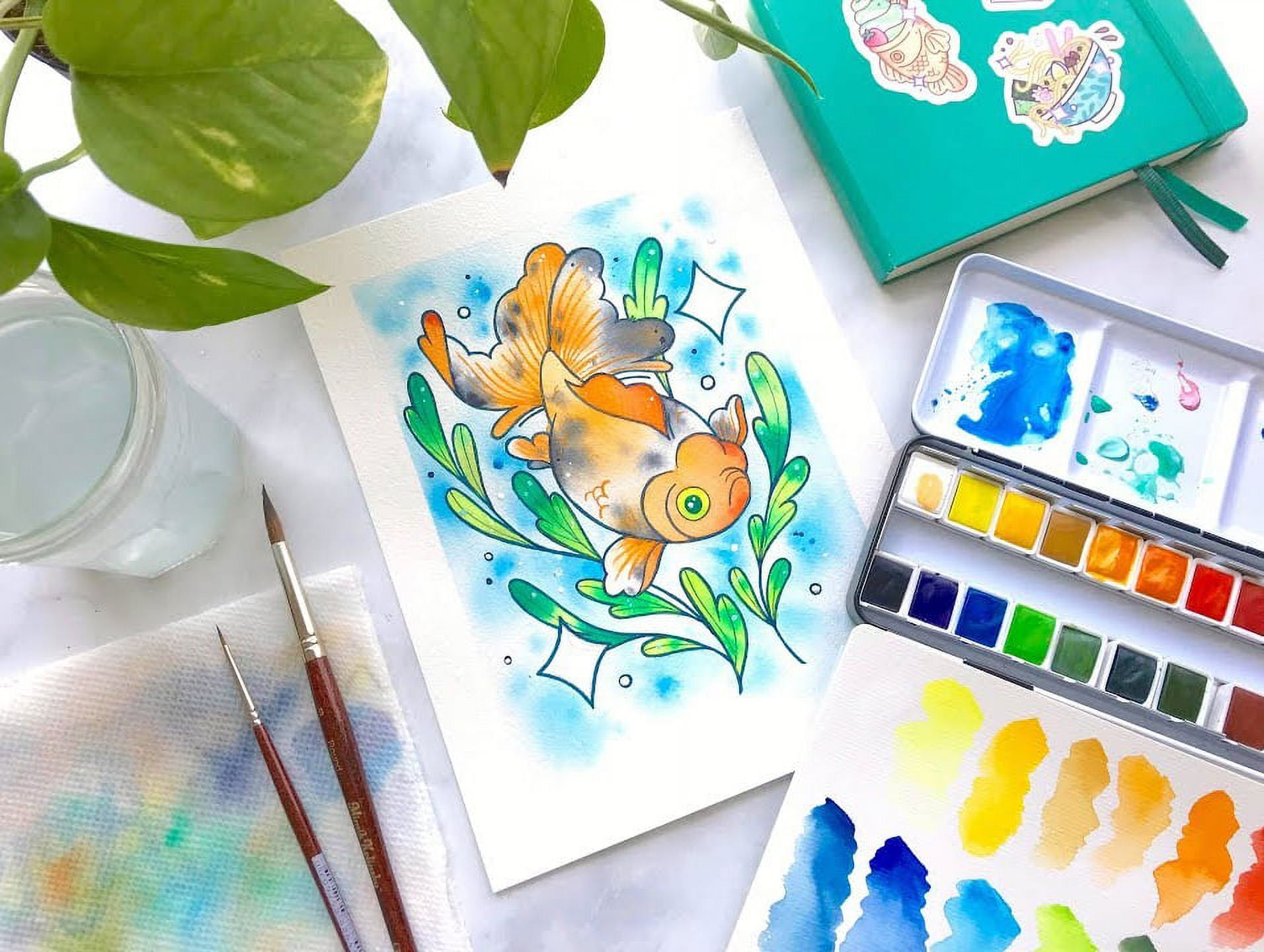 Easy Watercolor Art for Kids {With Aquarellum Watercolor Kits} – The Art Kit