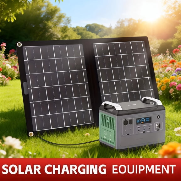 30W Portable Solar Charging Panel, 2-in-1 Folding Design, USB Port, High Efficiency Plug-and-Play for Phones/Tablets/Cameras, Lightweight for Camping/Travel/RVs/Boats