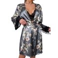 thumbnail image 4 of Women's Satin 2 Piece Robe and Nightgown Set, 4 of 6