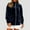 Blue, variant on Womens Velvet Shirts Zip Up Hoodie Long Sleeve Oversized Stand Y2K Tops Velour Sweatshirt Velvet Jackets Fashion Clothes