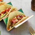 thumbnail image 6 of ReaNea Taco Holder 4 Packs Stainless Steel Taco Stand Rack With Handles（Rainbow）, 6 of 9
