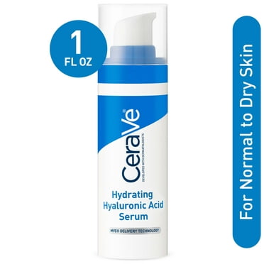 CeraVe Hydrating Hyaluronic Acid Face Serum, 1 fl oz - Walmart.com