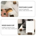 thumbnail image 5 of IFANLANDOR 8Pcs Wood Base Clips for Picture Holding Photos Rustic Style in Assorted Color, 5 of 8