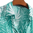 thumbnail image 6 of XFHLMJFF Mens Shirts Summer Casual Classic Basic Chic Fashion Coconut Leaf Style Short Sleeve Handsome Blouse, 6 of 8