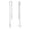 Silver, variant on Womens Minimalist Celestial Dangle Earrings North Star Threader .925 Sterling Silver