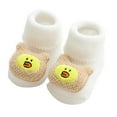 thumbnail image 2 of S LUKKC LUKKC Baby Cozy Fleece Booties, Boys Girls House Stay-on Slippers Fluffy Sock Booties Non-Slip Ankle Crew Socks with Grips Infant Winter Ankle Boots Toddler First Walker Crib Warm Shoes, 2 of 2