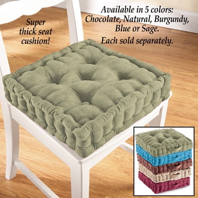 REMOVABLE THICKER CUSHIONS SQUARE CHAIR SEAT PADS DINING BED ROOM GARDEN KITCHEN