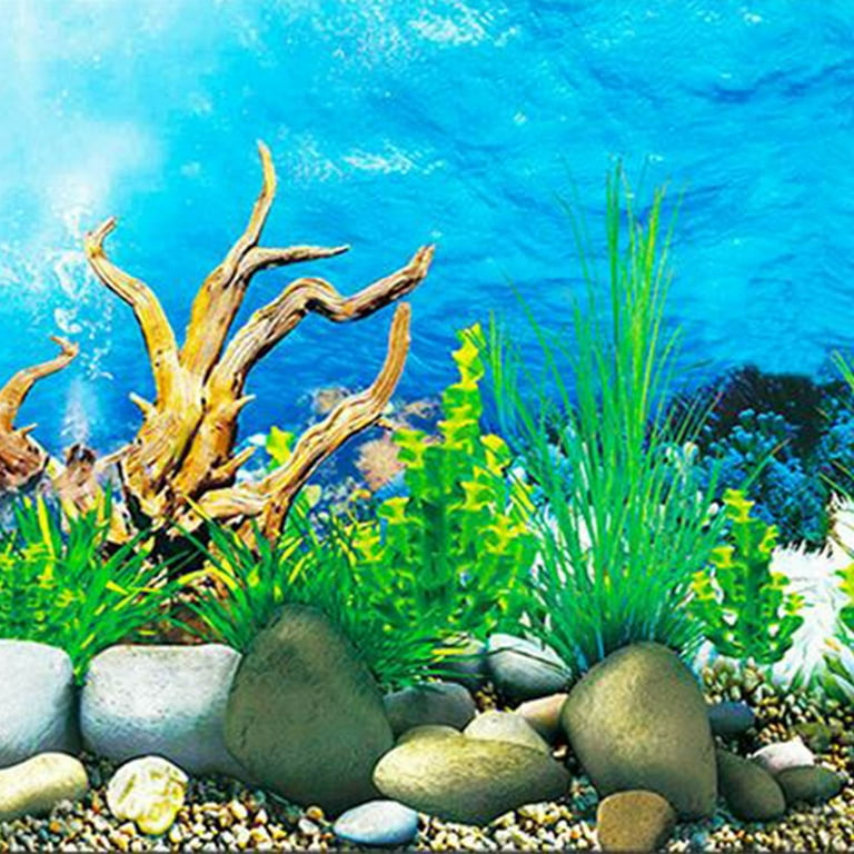 SNOWINSPRING Aquarium background paper HD picture 3d three-dimensional fish  tank wallpaper background painting double sided aquarium decorative fish