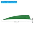thumbnail image 2 of Uxcell Arrows Vanes 30 Pack 4 Inch Arrow Turkey Feather Right Wing Green for DIY Target Shooting, 2 of 6