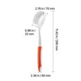 thumbnail image 5 of KFFKFF Dish Brush Set, 4 Kitchen Scrub Brushes with Durable Handle, Cleaning Brushes with Angled Bristles, Perfect for Cookware, Sink, and Stove, Includes 2 Gray + 2 Orange, 5 of 9
