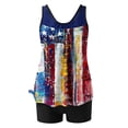 thumbnail image 4 of Enjoytime 4Th Of July Swimwear For Women Tummy Control Bahting Suit Two Piece Swimsuit Tankini Tank Top With Boyshorts Festival Clothing, 4 of 6