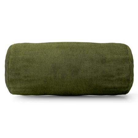 Majestic Home Goods Indoor Fern Villa Velvet Round Bolster