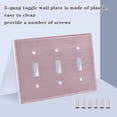 thumbnail image 4 of Dailycode Light Switch Plate Covers 2 Gang Wall Plate Plastics Outlet Covers for Kitchen Home Office Decor Pale Mauve, 4 of 8