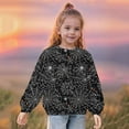 thumbnail image 4 of Odeerbi Toddler Girls Crewneck Sweatshirts Halloween Pullover Sweatshirts 1-12 Years Kids Oversized Sweatshirt Fashion Long Sleeve Pullover Tops Black, 4 of 8