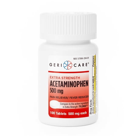 Pain Relief Geri-CareÂ® 500 mg Strength Acetaminophen Caplet 100 per Bottle