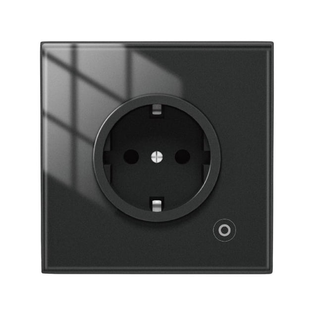 Smart WiFi Tuya Enchufe de pared Estado del relé Enchufe de pared ajustable (Enchufe de la UE) Negro JShteea El nuevo