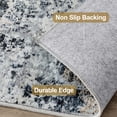 thumbnail image 6 of UERMEI 6x9 Washable Area Rugs for Living Room, Modern Abstract Printed Rug, Vacuum-Friendly, Non Slip Indoor Rug for Bedroom Dining Room Home Decor Carpet, Dark blue, 6 of 8