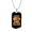 Military Chain (Gold), variant on Everything I Know Bulldog Dog Tag Necklace Stainless Steel 24" Chain Silver Tone or Gold Tone