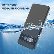 Google Pixel 7 Pro Waterproof Case with Built-in Screen Protector, Full Body Underwater Phone Cover Full Body Shockproof Protection for Google Pixel 7 Pro, Black