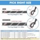 thumbnail image 4 of Dog Leash with Comfortable Padded Handle and Highly Reflective Threads for Small Medium and Large Dogs (6FT-1/2', Black), 4 of 4