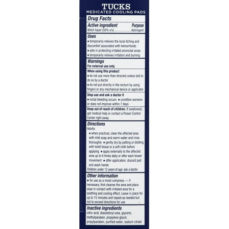 Tucks® Hemorrhoid Relief Kit with Lidocaine Cream & Witch Hazel Pads, 40 Count